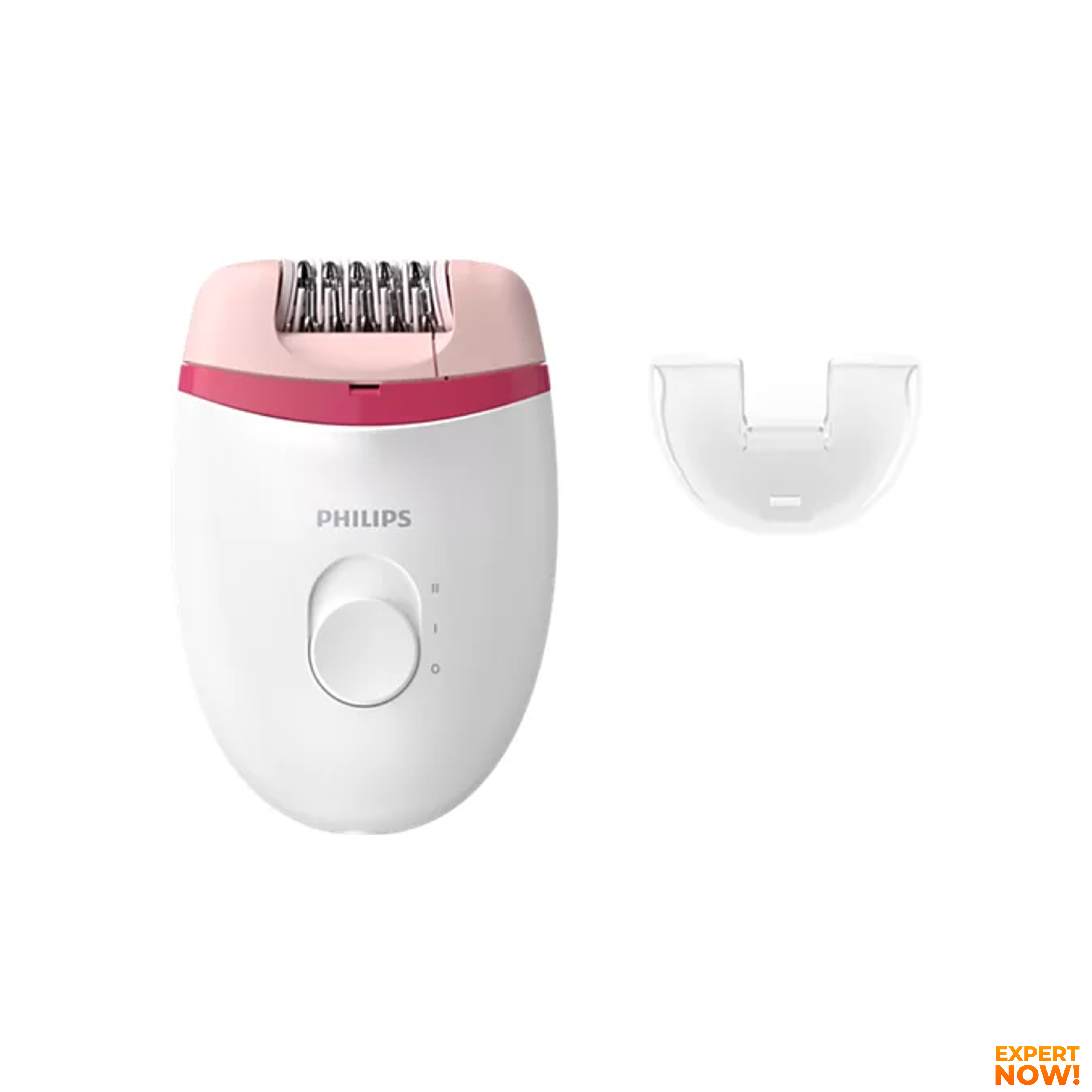 Philips Satinelle Essential Corded Compact Epilator - White/Pink